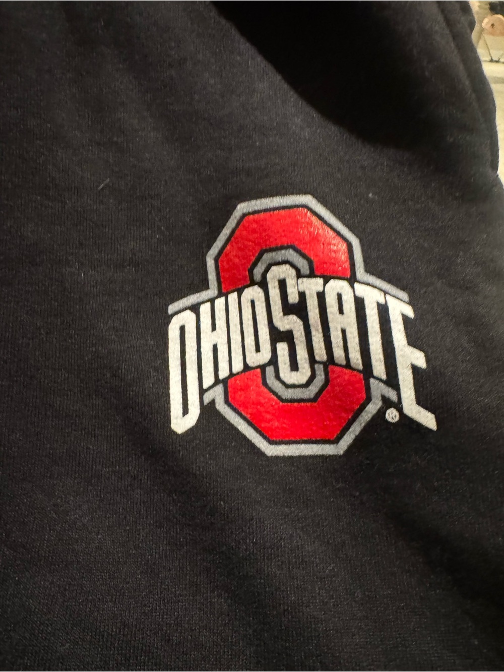 Champion Black Joggers with Red Ohio State Patch - Picture 2 of 4